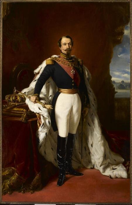 Portrait officiel en pied de l’empereur Napoléon III.