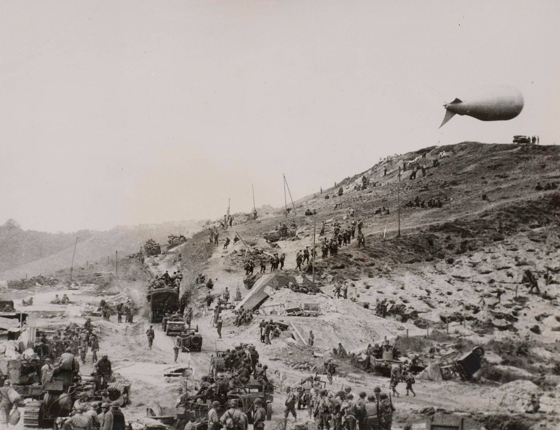 Débarquement des soldats américains en Normandie en juin 1944.